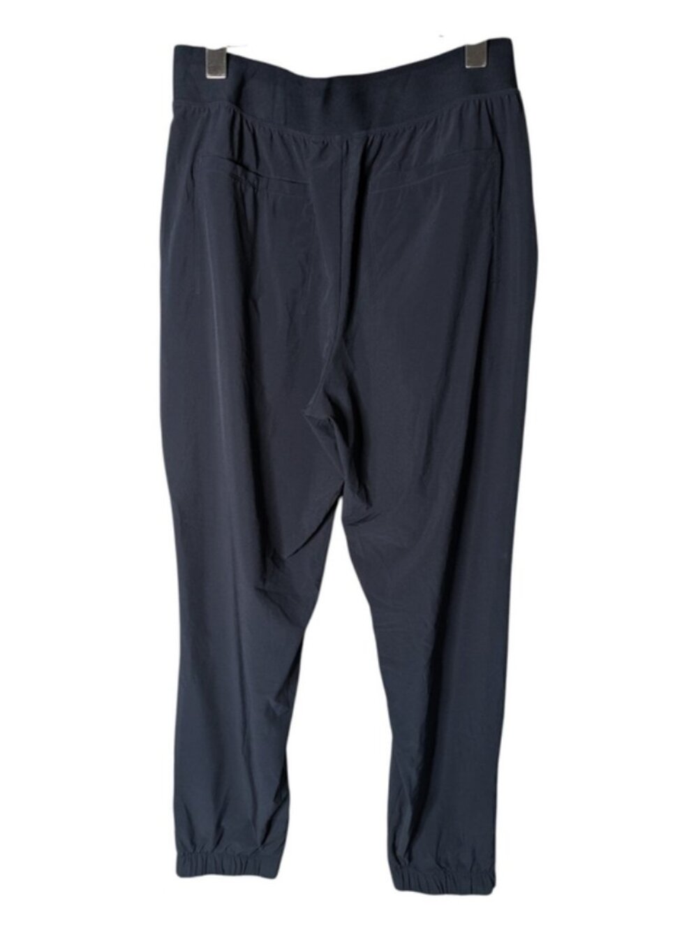 Athleta Brooklyn Heights High Rise Jogger Pull On Zip Pocket‎ Navy Blue Size 8